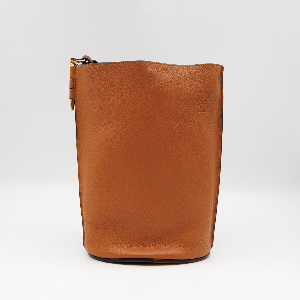 Gate Bucket Bag Caramel Calfskin Leather