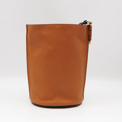 Gate Bucket Bag Caramel Calfskin Leather