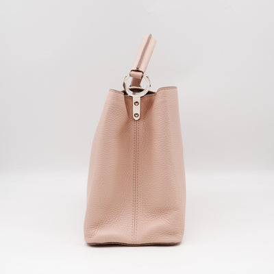 Capucines MM Beige Taurillon Leather