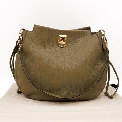 Iris Hobo Bag Summer Khaki Leather