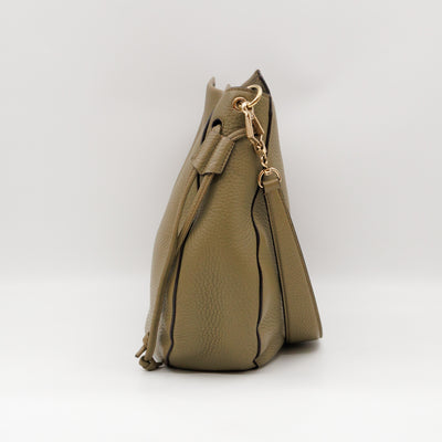 Iris Hobo Bag Summer Khaki Leather