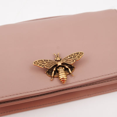 Abeille Pouch Powder Pink Leather