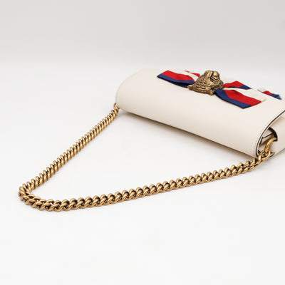 Broadway Sylvie Web Animalier Tiger Head White Leather