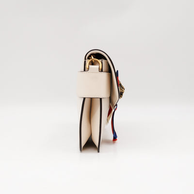 Broadway Sylvie Web Animalier Tiger Head White Leather