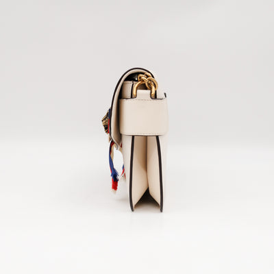 Broadway Sylvie Web Animalier Tiger Head White Leather