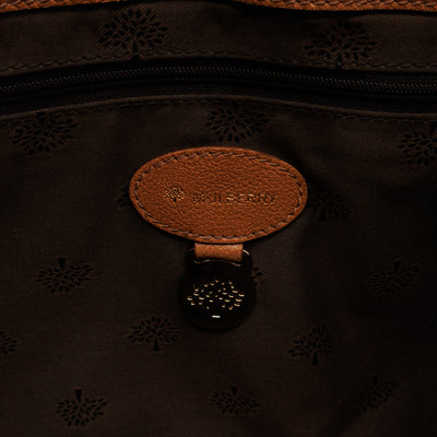Lily Large Brown Calfskin Leather Gold