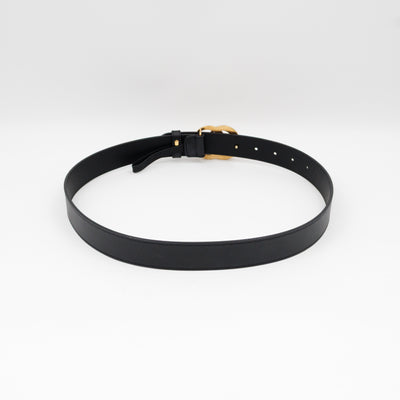 GG Marmont Belt Black Leather 80 cm
