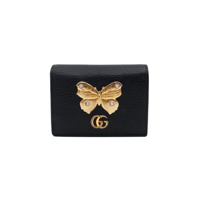 Butterfly Bifold Wallet Black Leather