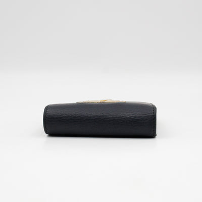 Butterfly Bifold Wallet Black Leather