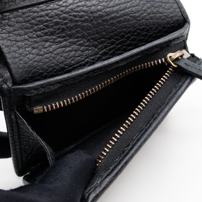 Butterfly Bifold Wallet Black Leather