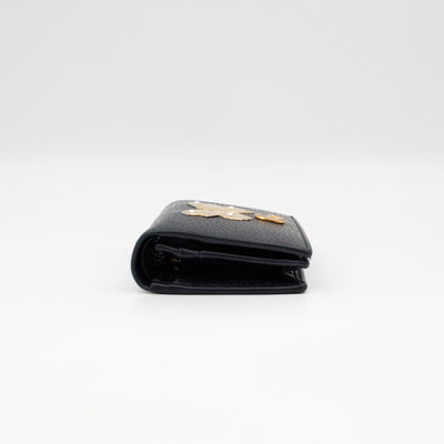 Butterfly Bifold Wallet Black Leather