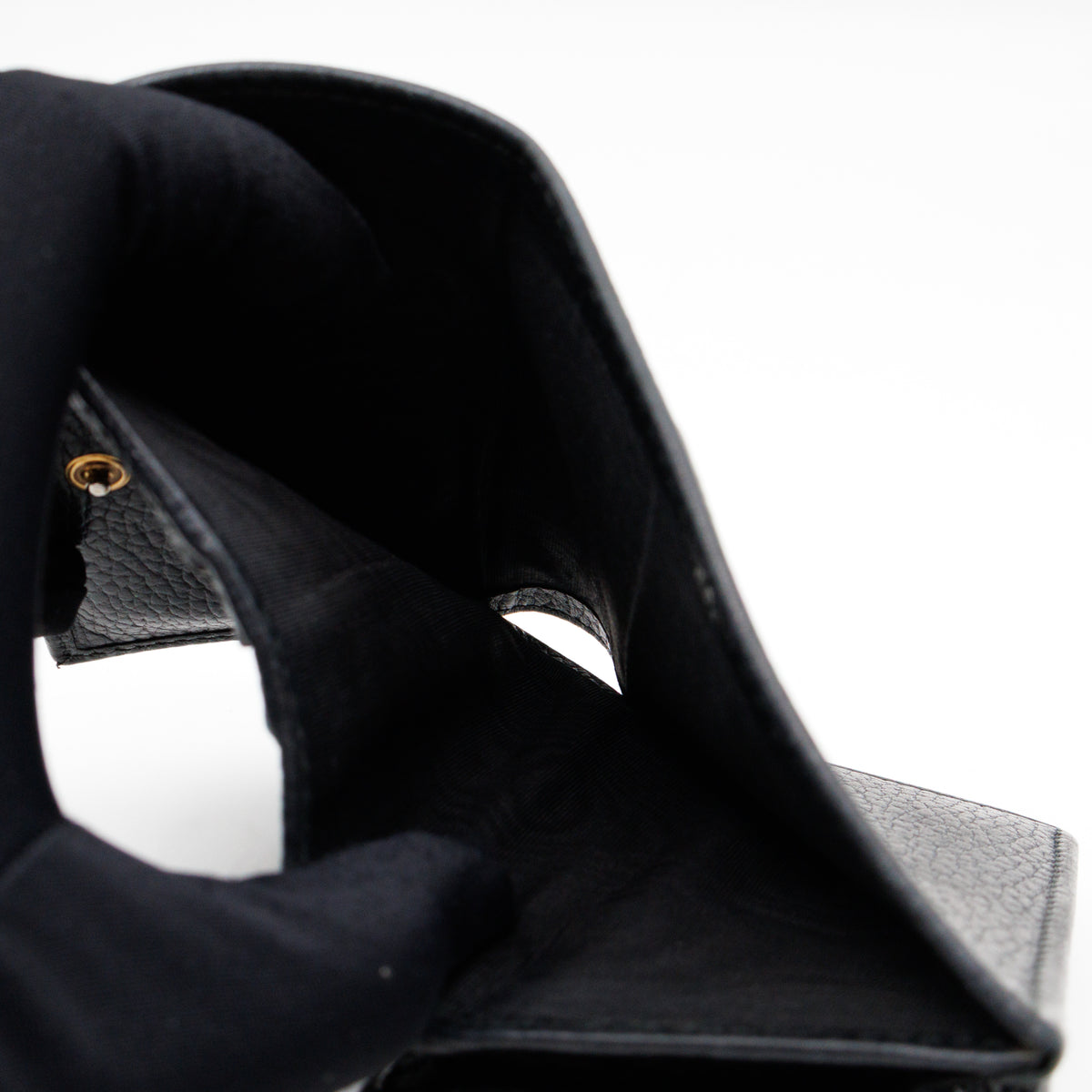 Butterfly Bifold Wallet Black Leather