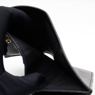 Butterfly Bifold Wallet Black Leather