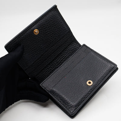 Butterfly Bifold Wallet Black Leather