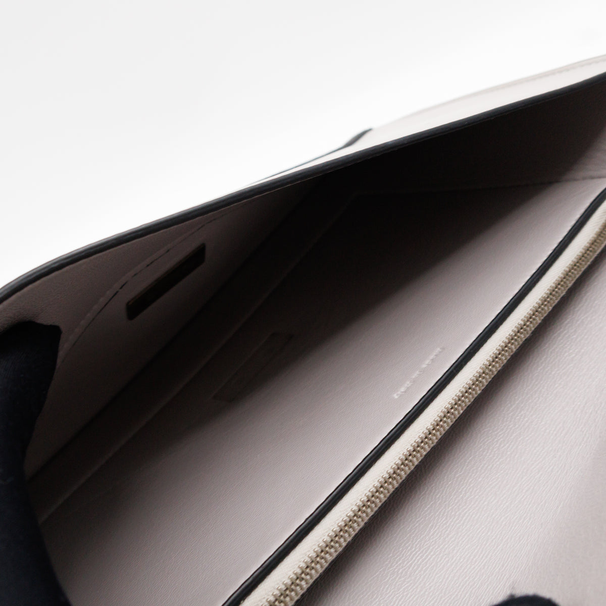 Tri-Color Diamond Clutch Ostrich Leather & Suede