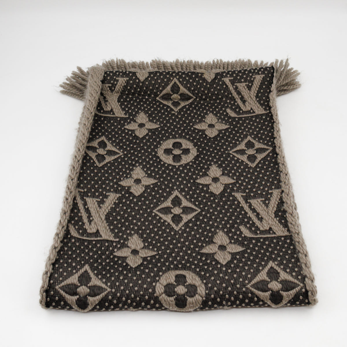 Logomania Wool Silk Scarf Verona