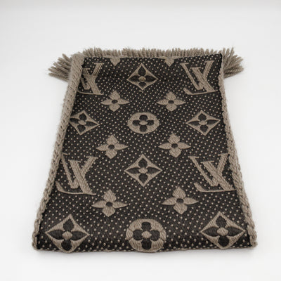 Logomania Wool Silk Scarf Verona