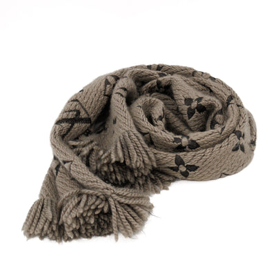 Logomania Wool Silk Scarf Verona