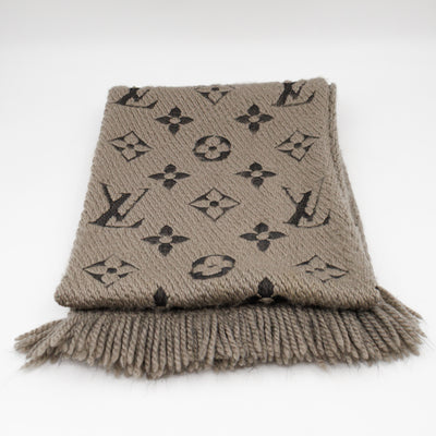 Logomania Wool Silk Scarf Verona