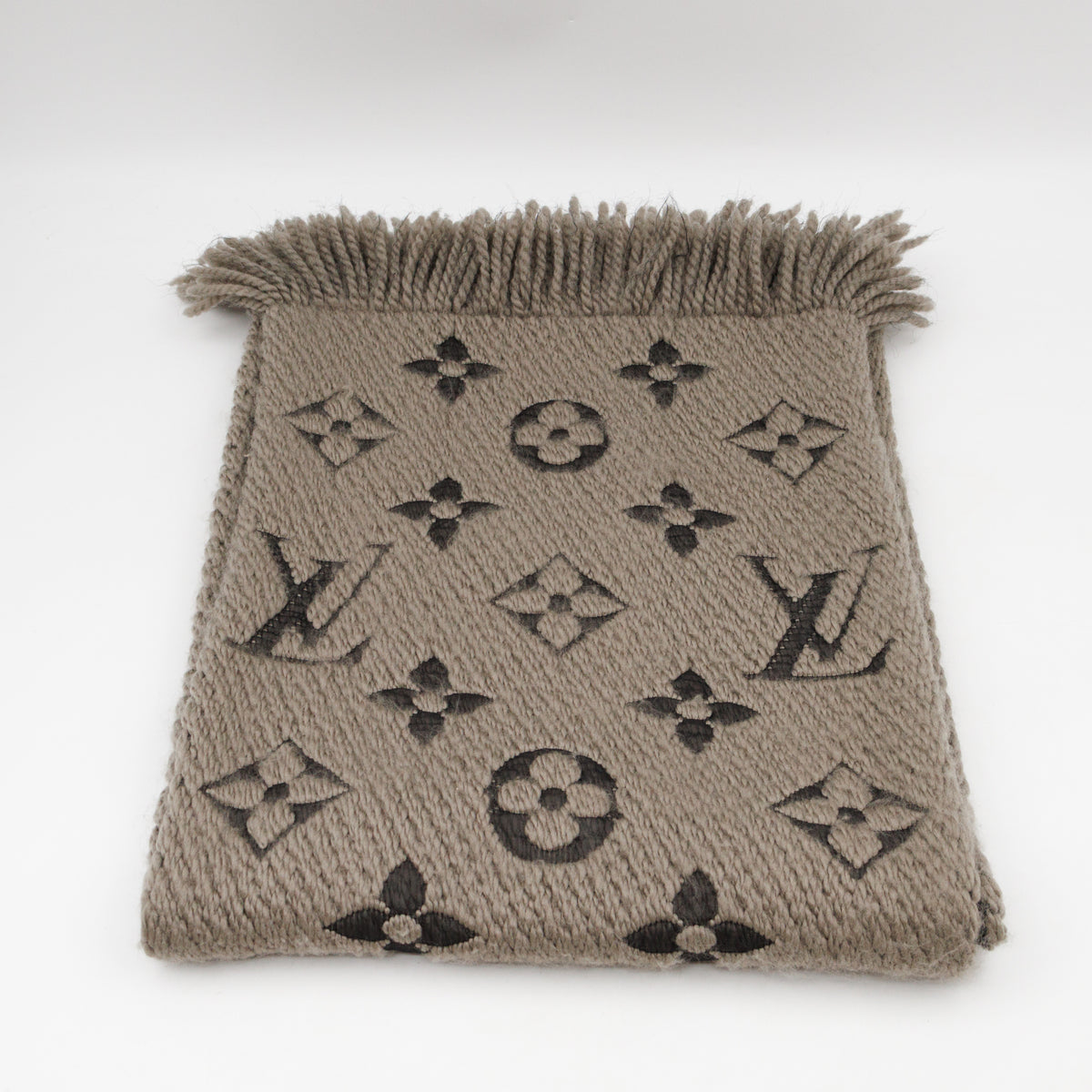 Logomania Wool Silk Scarf Verona