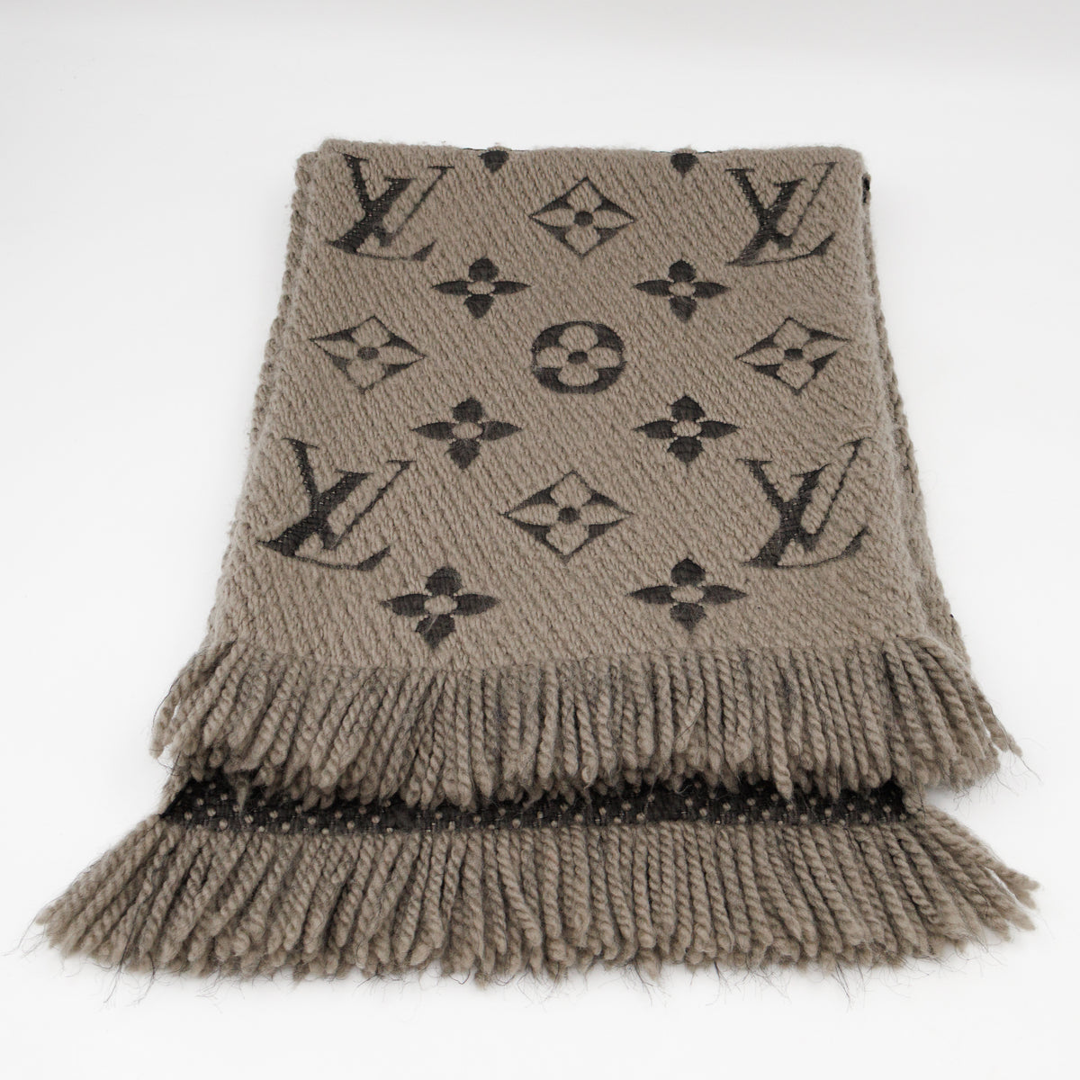 Logomania Wool Silk Scarf Verona