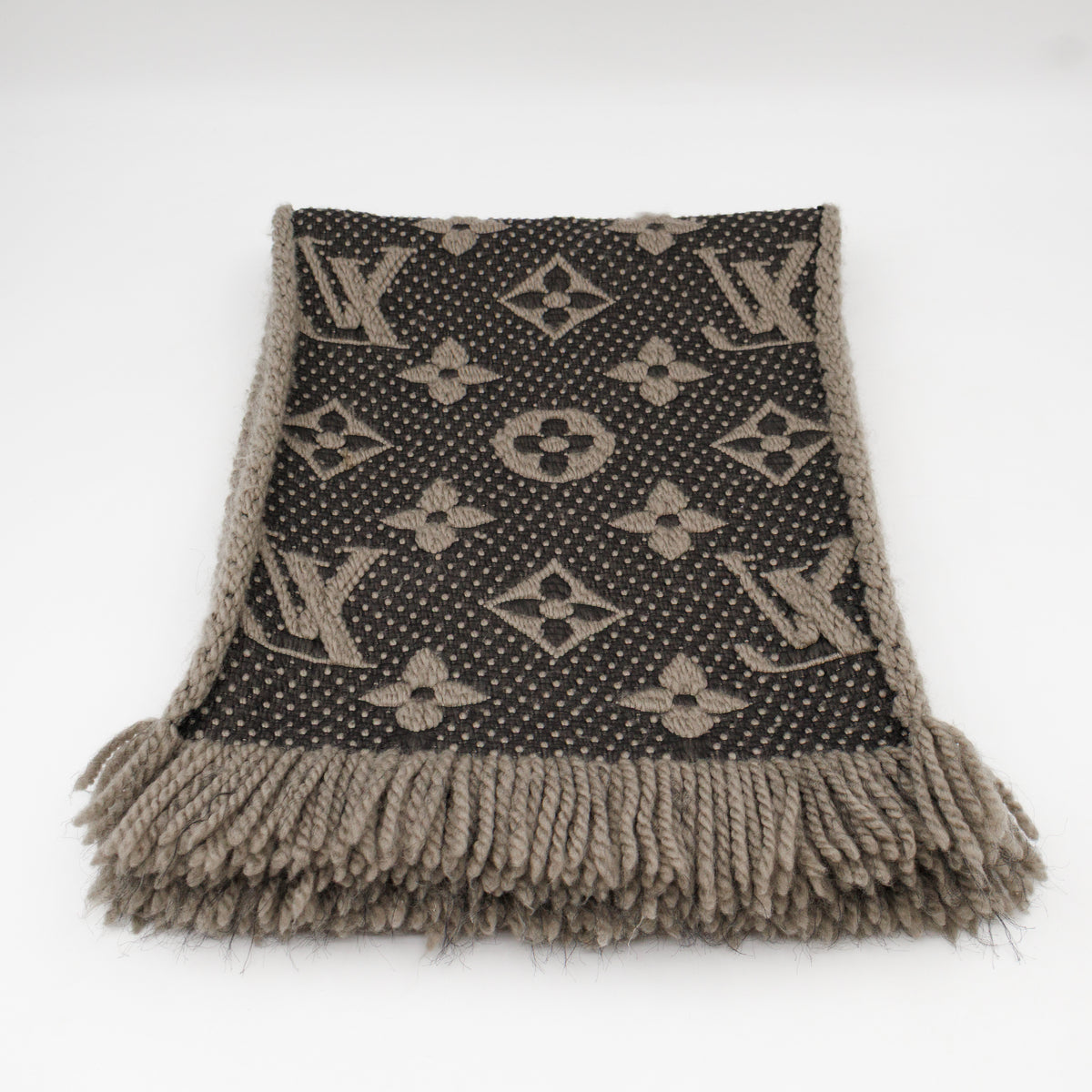 Logomania Wool Silk Scarf Verona