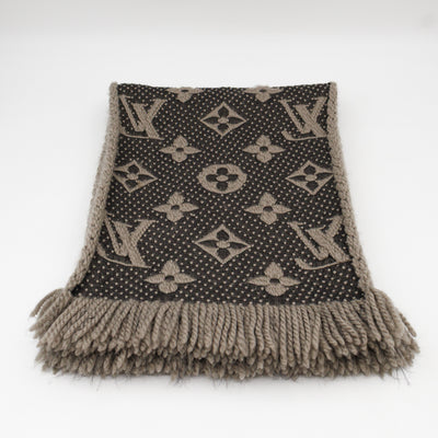 Logomania Wool Silk Scarf Verona