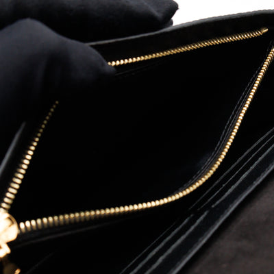 Twist Belt Chain Wallet Epi Leather Black