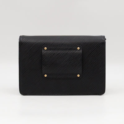 Twist Belt Chain Wallet Epi Leather Black