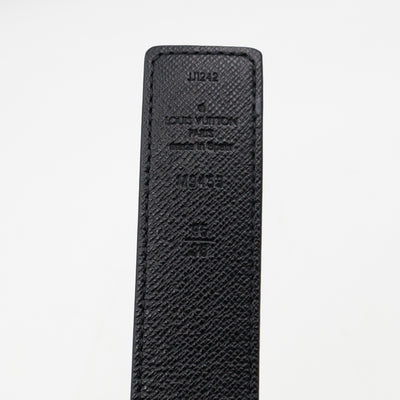 Initials Reversible Belt Monogram Black 95 cm
