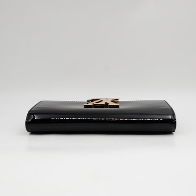 Louise Clutch Vernis Black