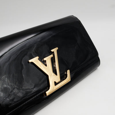 Louise Clutch Vernis Black
