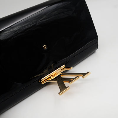 Louise Clutch Vernis Black