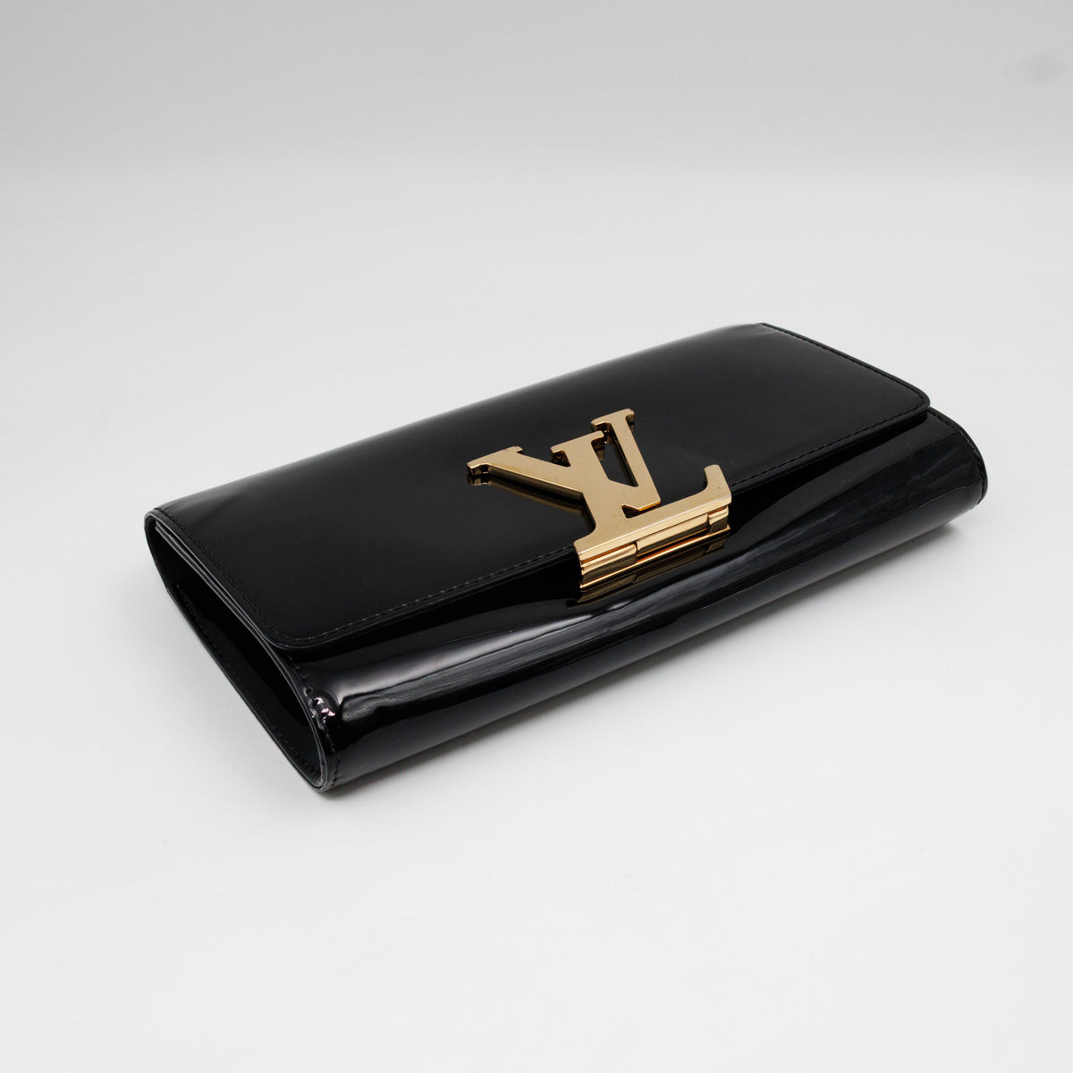 Louise Clutch Vernis Black