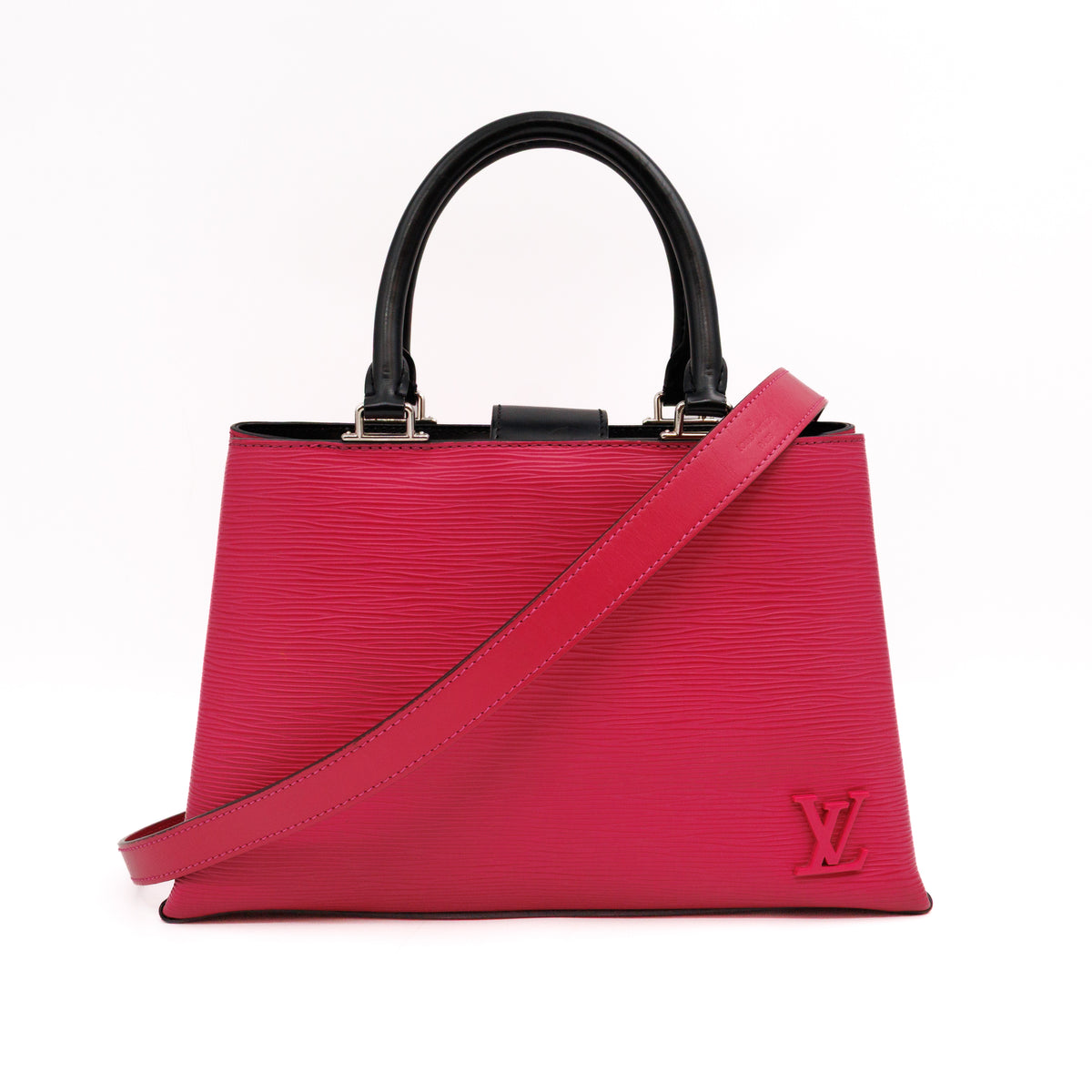 Kleber PM Hot Pink & Black Epi Leather