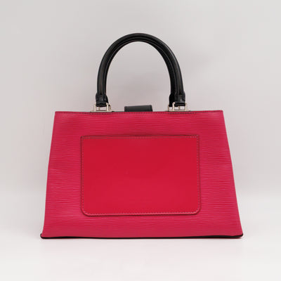 Kleber PM Hot Pink & Black Epi Leather