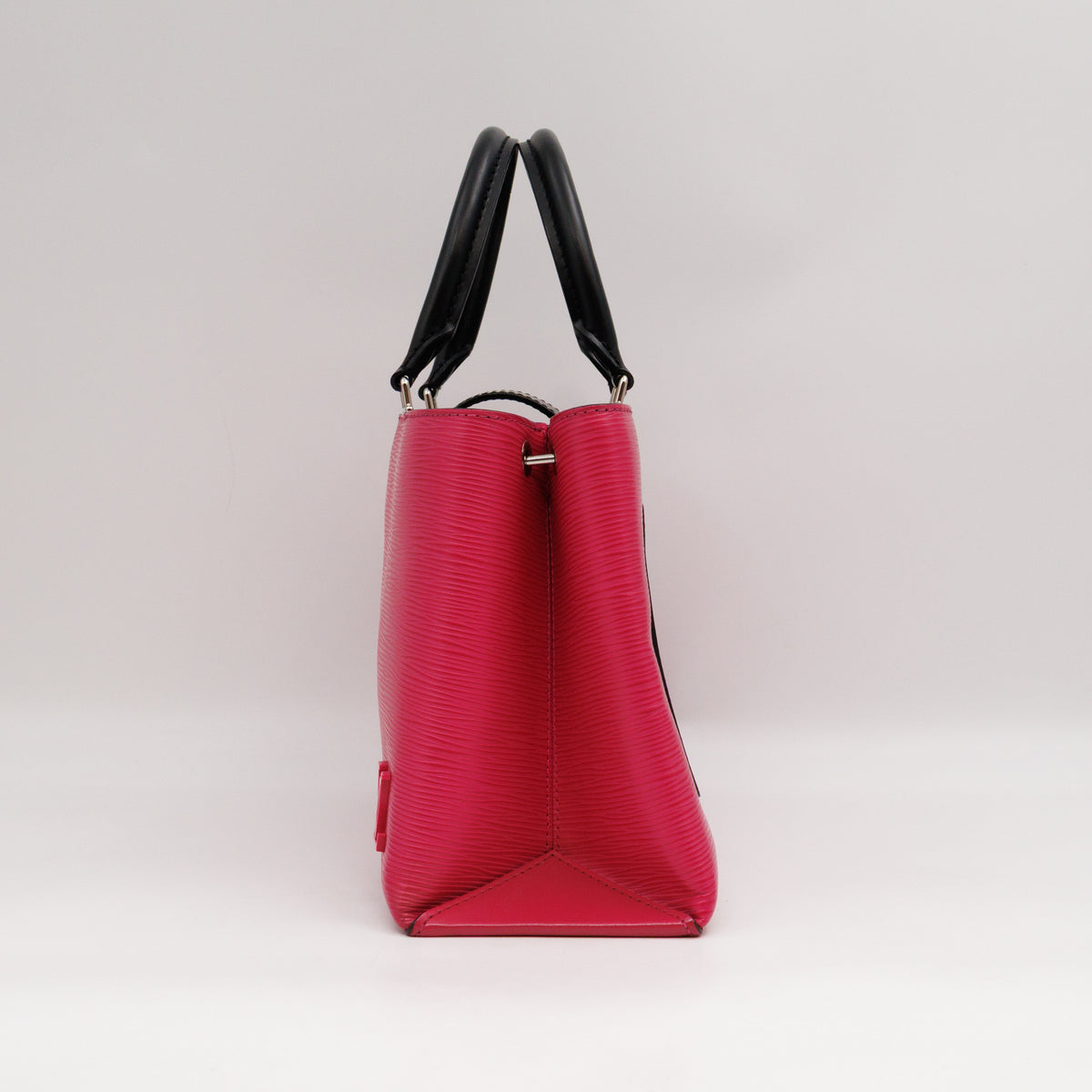 Kleber PM Hot Pink & Black Epi Leather