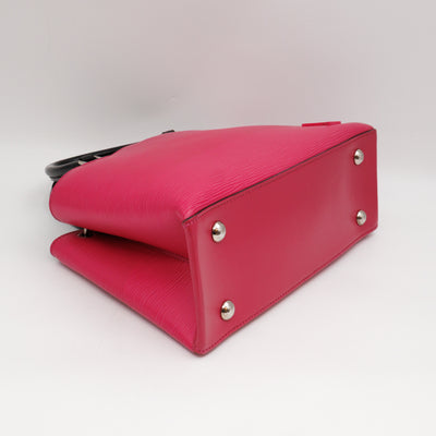 Kleber PM Hot Pink & Black Epi Leather