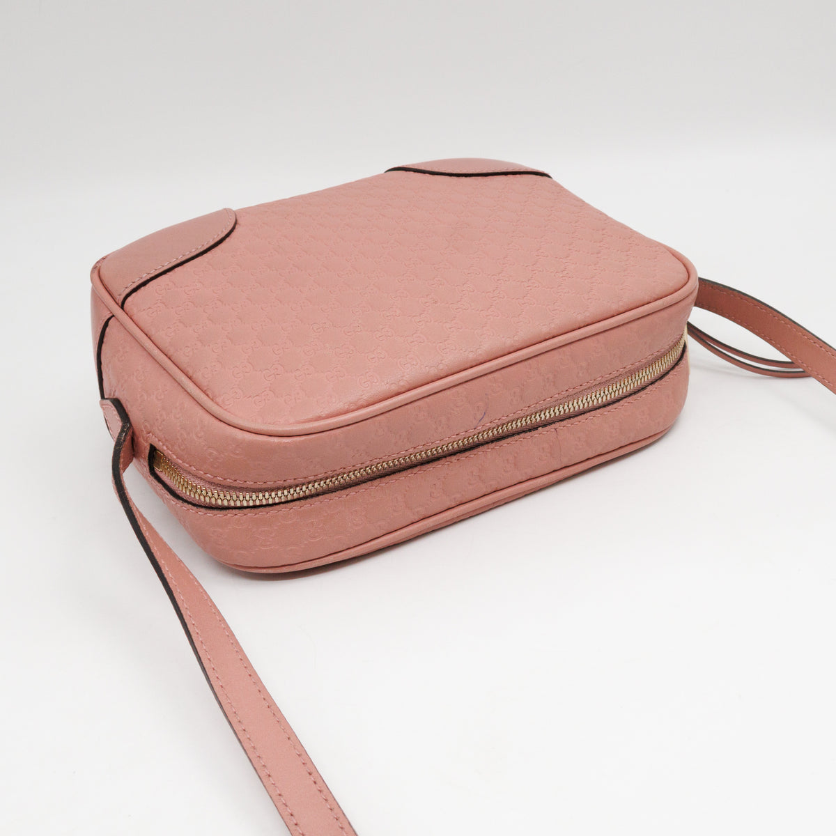 Bree Camera Bag Micro Guccissima Pink Leather
