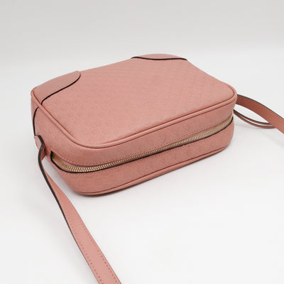 Bree Camera Bag Micro Guccissima Pink Leather