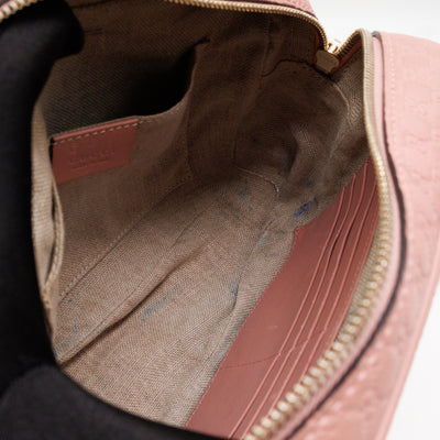 Bree Camera Bag Micro Guccissima Pink Leather
