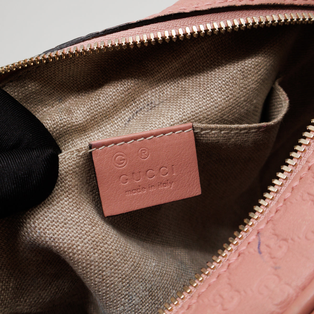 Bree Camera Bag Micro Guccissima Pink Leather