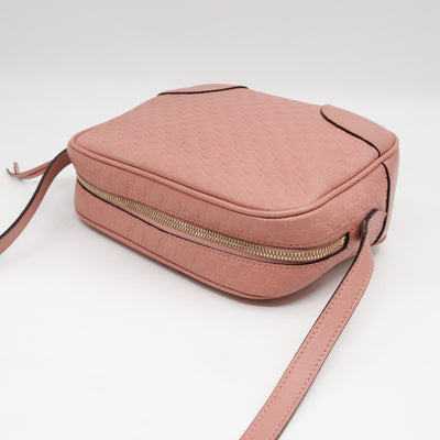 Bree Camera Bag Micro Guccissima Pink Leather