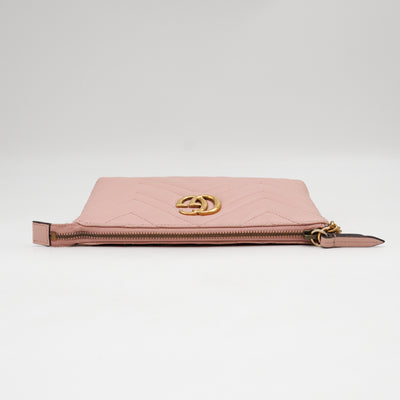 GG Marmont Chain Wallet Pink Leather