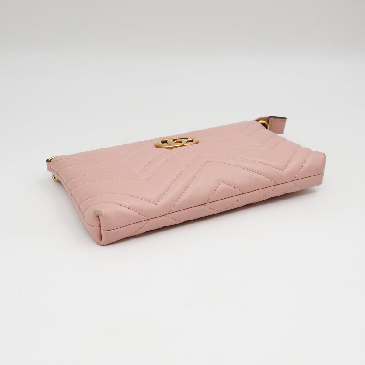 GG Marmont Chain Wallet Pink Leather