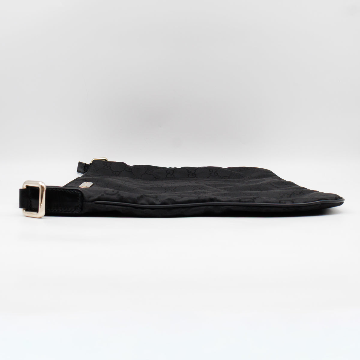 Large GG Canvas Messenger Bag Black