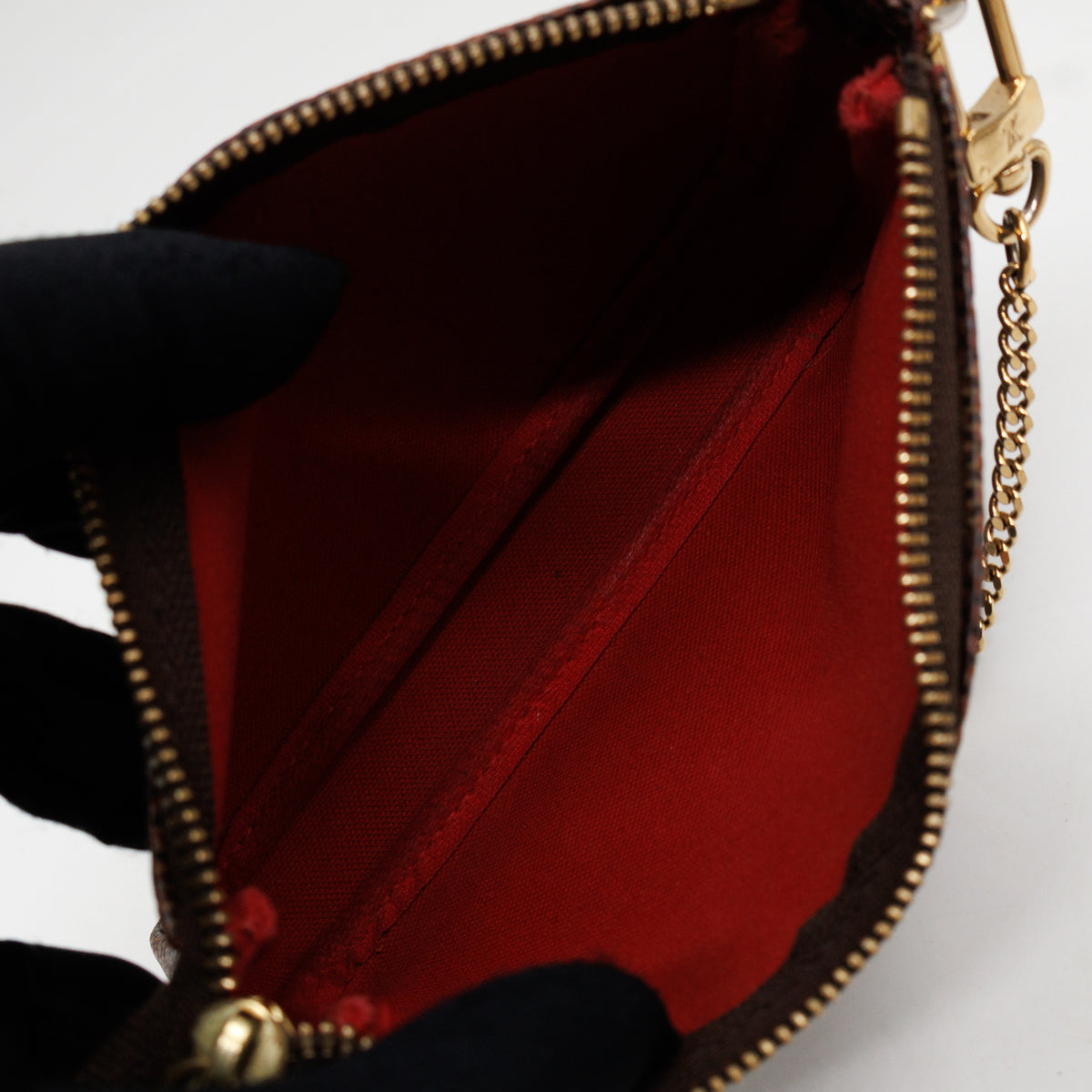 Mini Pochette Accessoires Damier Ebene