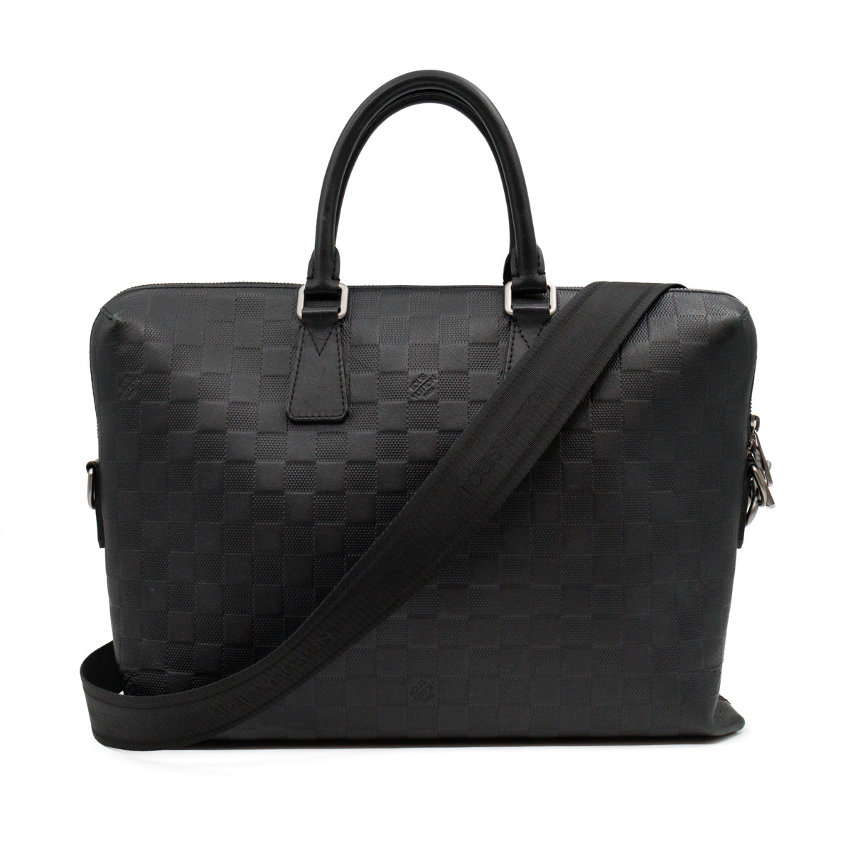 Porte Documents Voyage PM Damier Infini Black Leather
