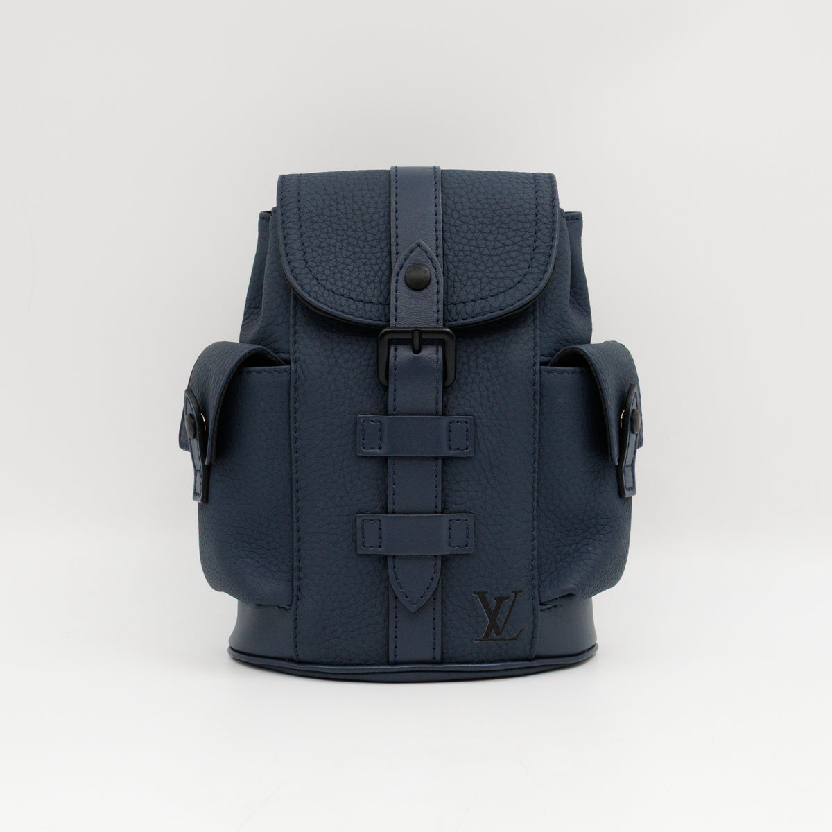 Christopher XS Sling Bag Navy Taurillon Leather