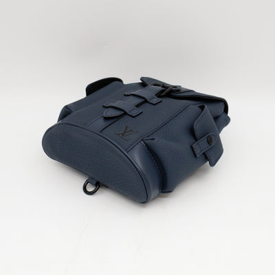 Christopher XS Sling Bag Navy Taurillon Leather